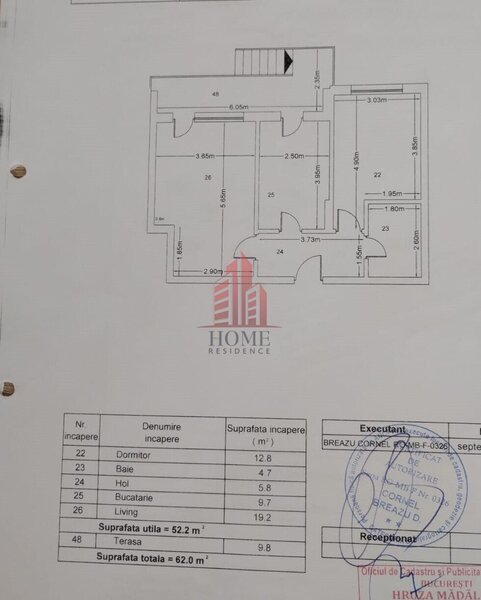 Pallady finalizat 2 cam. dec., gradina 55mp, metrou Teclu, 62mp, parcare